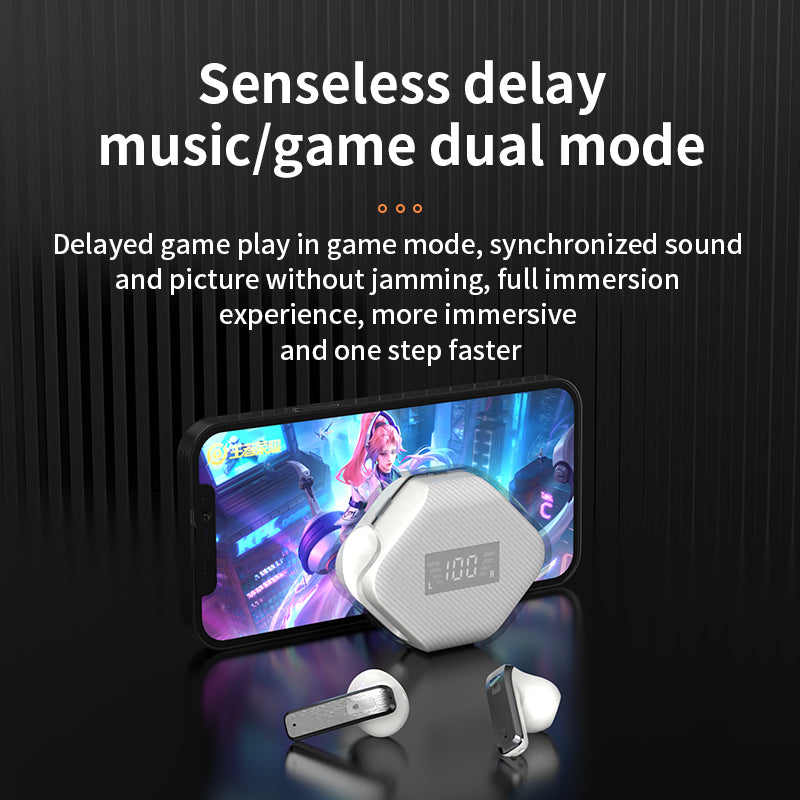 K8 Bluetooth 5.3 Wireless Earphone ENC Noise Canceling Low Latency Digital Display Earbud Headset K8 Bluetooth 5.3 Wireless Earphone ENC Noise Canceling Low Latency Digital Display Earbud Headset